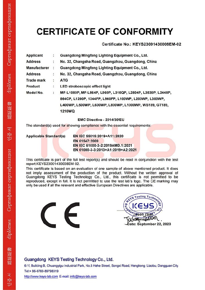 CE certification