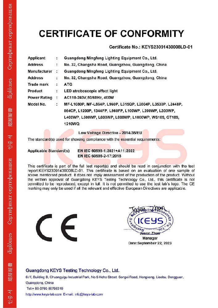 CE certification